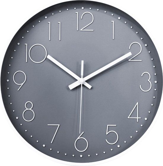 Klok 30 cm - Wandklok - Muurklok - Stil uurwerk - Klok